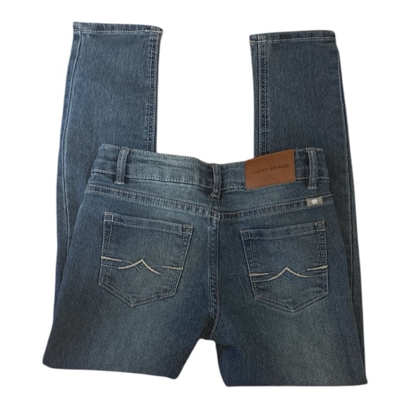 Lucky Brand Blue Distressed Skinny  “Zoe” Jeans Size 8 - Picture 2 of 4